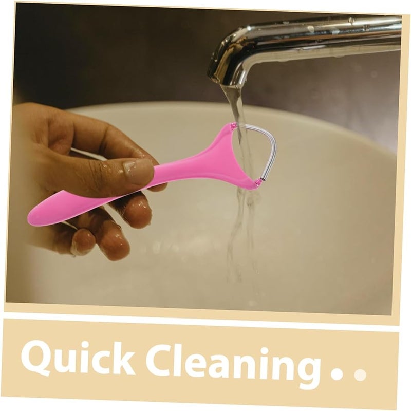 Pink Handheld Face Epilator For Women Gentle Spring Design Portable Hair Remover - Image 3